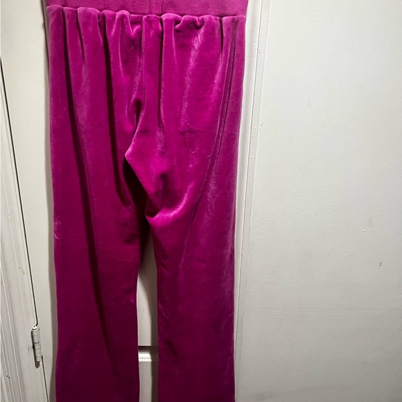 Kardashian Kollection Velvet Fuchsia pants with sequins - Picture 12 of 16